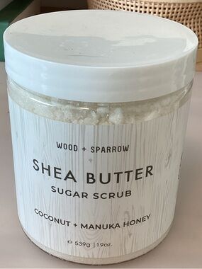 Shea Butter Sugar Scrub - Coconut & Manuka Honey (White)